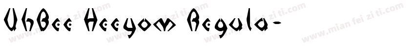 UhBee Heeyom Regula字体转换